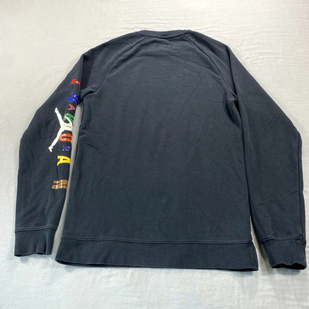 Nike Air Jordan Sweatshirt Mens‎ Small Black Jumpman Flight Crewneck MJ 23